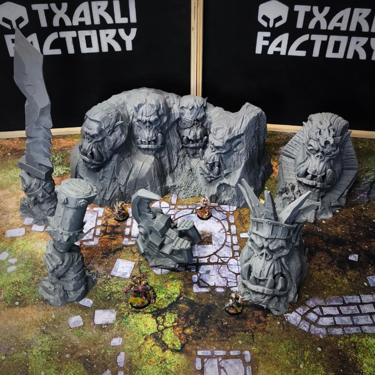 - Orc Monuments (32, 28, 15 & 10mm Scale) tabletop wargaming terrain
