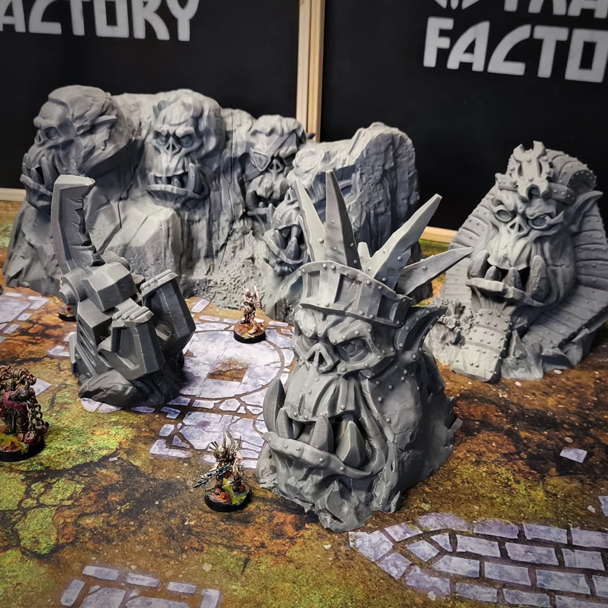 - Orc Monuments (32, 28, 15 & 10mm Scale) tabletop wargaming terrain