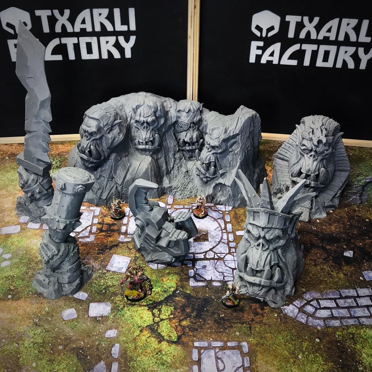 - Orc Monuments (32, 28, 15 & 10mm Scale) tabletop wargaming terrain