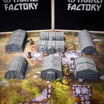 Military Barracks (32, 28, 15 & 10mm Scale) tabletop wargaming terrain