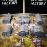 Military Barracks (32, 28, 15 & 10mm Scale) tabletop wargaming terrain
