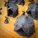 Goblin Camp (32, 28, 15 & 10mm Scale) 3d printed Terrain Scenery