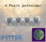 Wall Workshop - Modular hobby organiser, Paint Pot Holders, Ikea Skadis compatible.