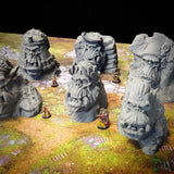 Ork Monuments 2 (32, 28, 15 & 10mm Scale) tabletop wargaming terrain