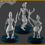 Undead Desert Warriors - 28mm scale 3d printed miniatures for fantasy wargaming RPG