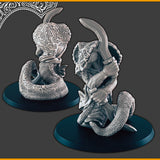 Snake Folk Yuan-ti - 28mm scale 3d printed miniatures for fantasy wargaming RPG