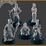 Desert Royals - 28mm scale 3d printed miniatures for fantasy wargaming RPG