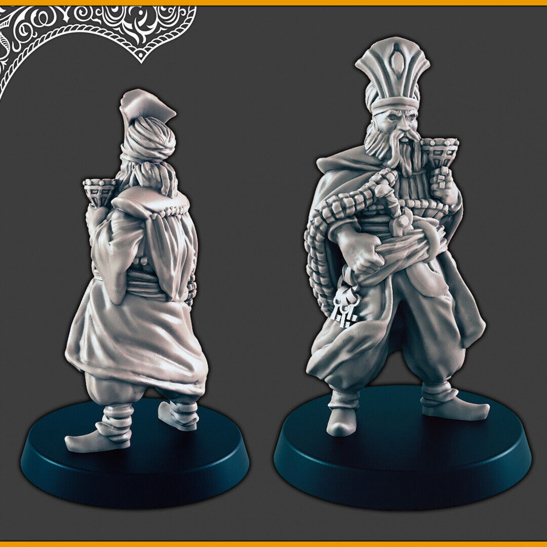 Desert Royals - 28mm scale 3d printed miniatures for fantasy wargaming RPG