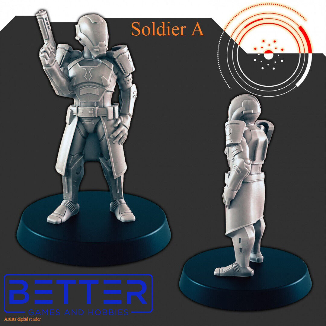 Alliance Patrol - 28mm Scale Miniatures for Sci-Fi Wargaming