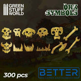 Ork. Brass runes and symbols for Greenskinz, Orcs, Ironjawz.