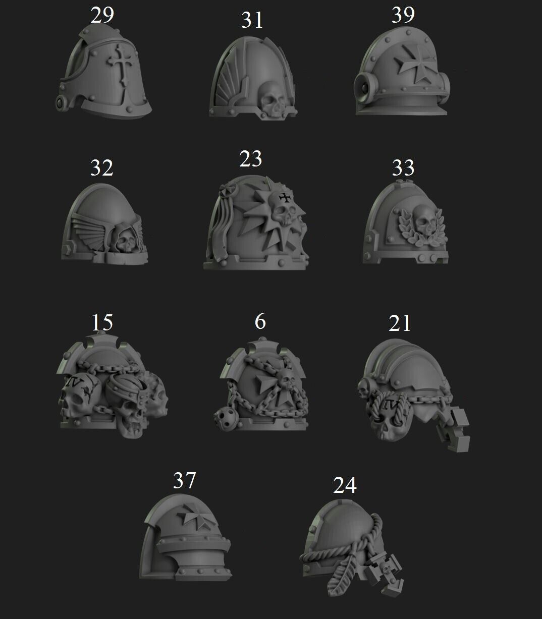 Shoulder Pads - Eternal Pilgrims for 2nd Born Marines