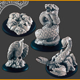 Desert Creatures - 28mm scale 3d printed miniatures for fantasy wargaming RPG
