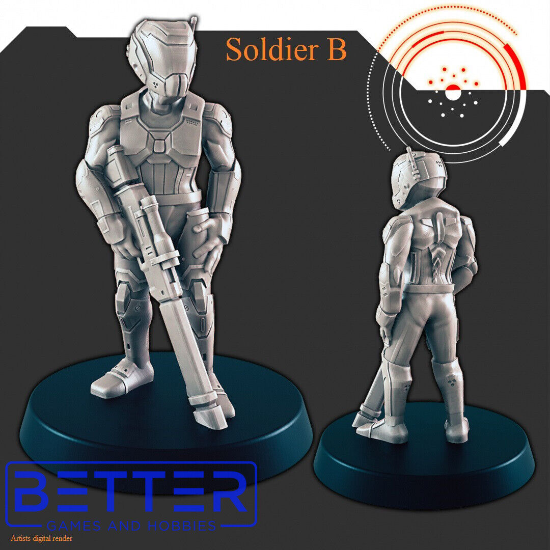 Alliance Patrol - 28mm Scale Miniatures for Sci-Fi Wargaming