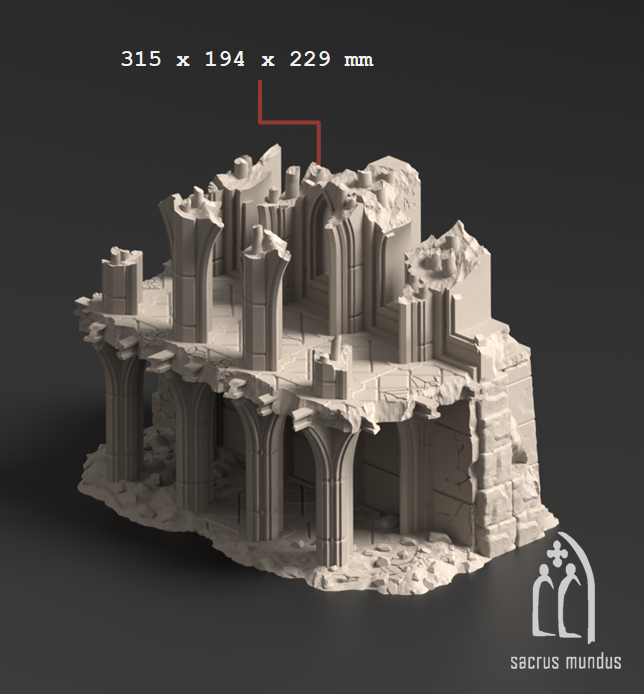 Divine Bastion - 28, 15 and 10mm Scale tabletop terrain for Sci-Fi & Grimdark wargaming