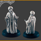 Desert Civilians - 28mm scale 3d printed miniatures for fantasy wargaming RPG