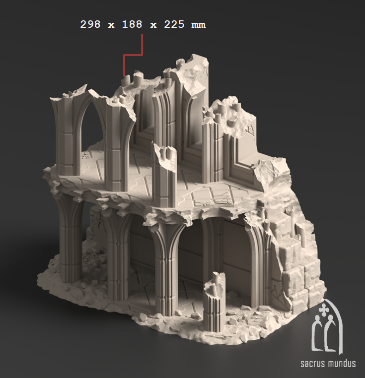 Divine Bastion - 28, 15 and 10mm Scale tabletop terrain for Sci-Fi & Grimdark wargaming