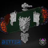 Ancient Dread Armour. Flame Lizards - Conversion parts for sci-fi wargaming