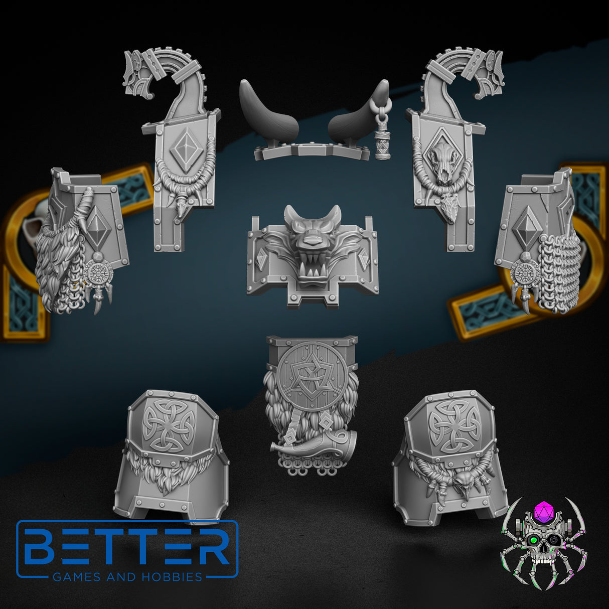 Ancient Dread Armour 1. Sons of the Storm - Conversion parts for sci-fi wargaming