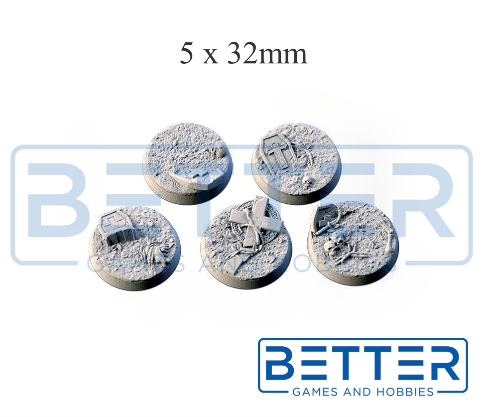 Graveyard - Themed bases and Toppers for sci-fi & fantasy wargaming