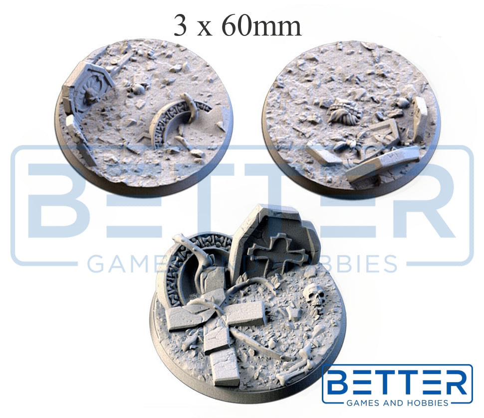 Graveyard - Themed bases and Toppers for sci-fi & fantasy wargaming