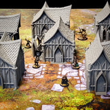 Wood Elf Village (32, 28, 15 & 10mm Scale) tabletop wargaming terrain