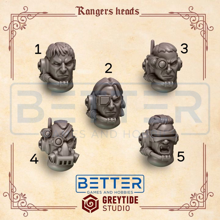 Ranger Heads - Crimson Lords - 2nd Born Marines