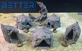 Goblin Camp (32, 28, 15 & 10mm Scale) 3d printed Terrain Scenery