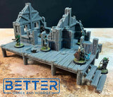 Fishermans hut Ruins - Ruins of Kasenport (32, 28, 15 & 10mm scale) Fantasy tabletop gaming terrain