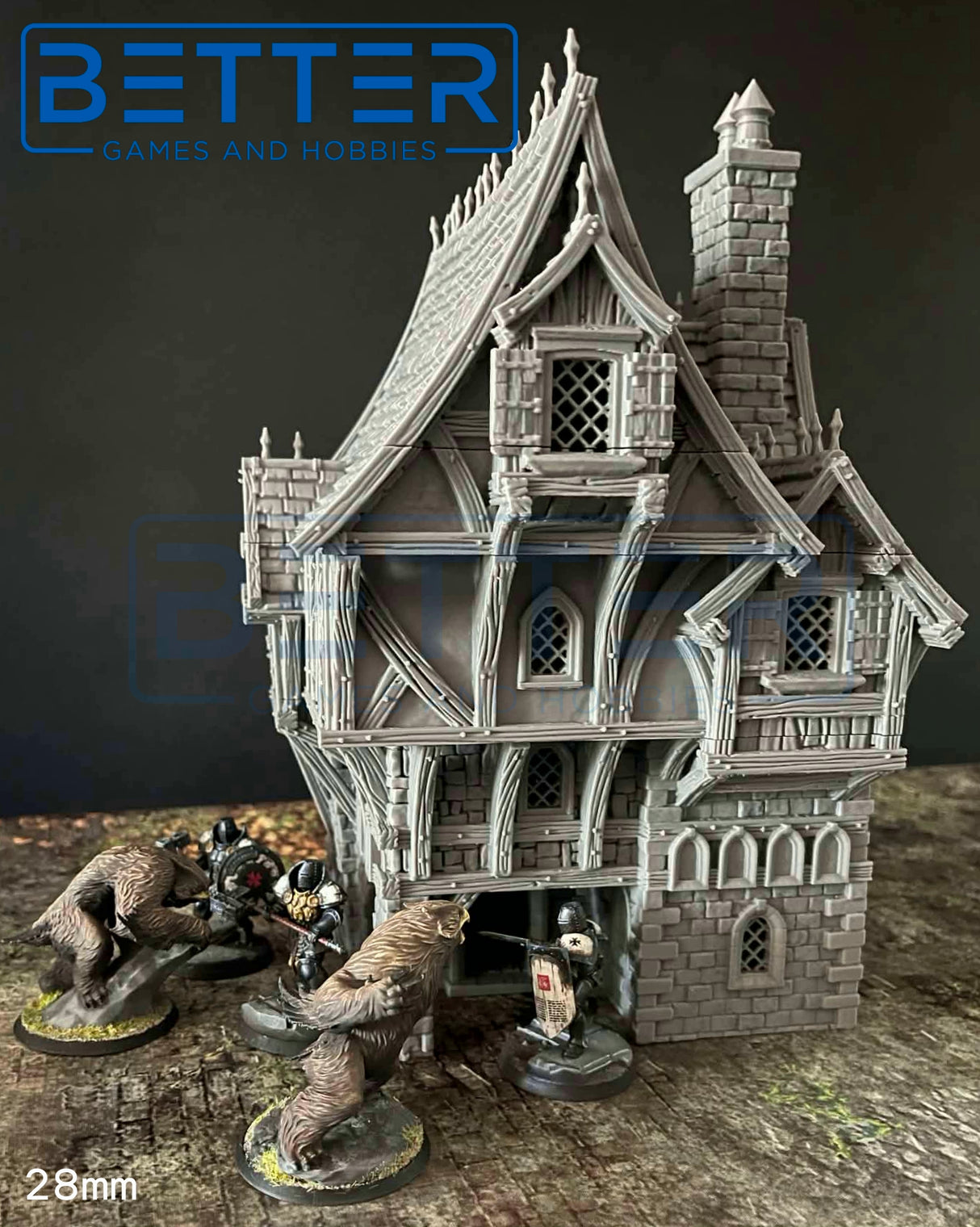 Heldenheim - Building 4. 32, 28, 15 & 10mm scale for Fantasy terrain, RPG