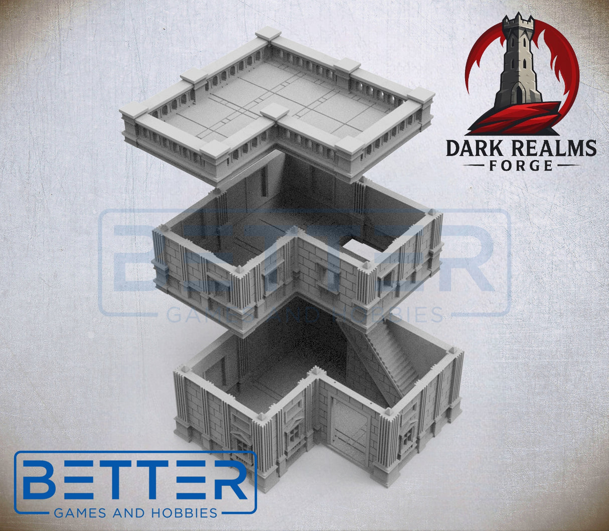Castra Ultimarii – Roman Inspired Modular Building 9 | 32 mm, 28 mm, 15 mm & 10 mm Scale | Sci-Fi & Fantasy Wargaming Terrain | RPG Scenery