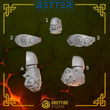 The Champion - Anvil Wardens Conversion parts for sci-fi wargaming miniatures