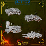 Heavy Weapons - Anvil Wardens. Conversion parts for Sci-Fi Wargaming miniatures