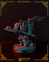 Gorgets - Anvil Wardens Conversion parts for sci-fi wargaming miniatures