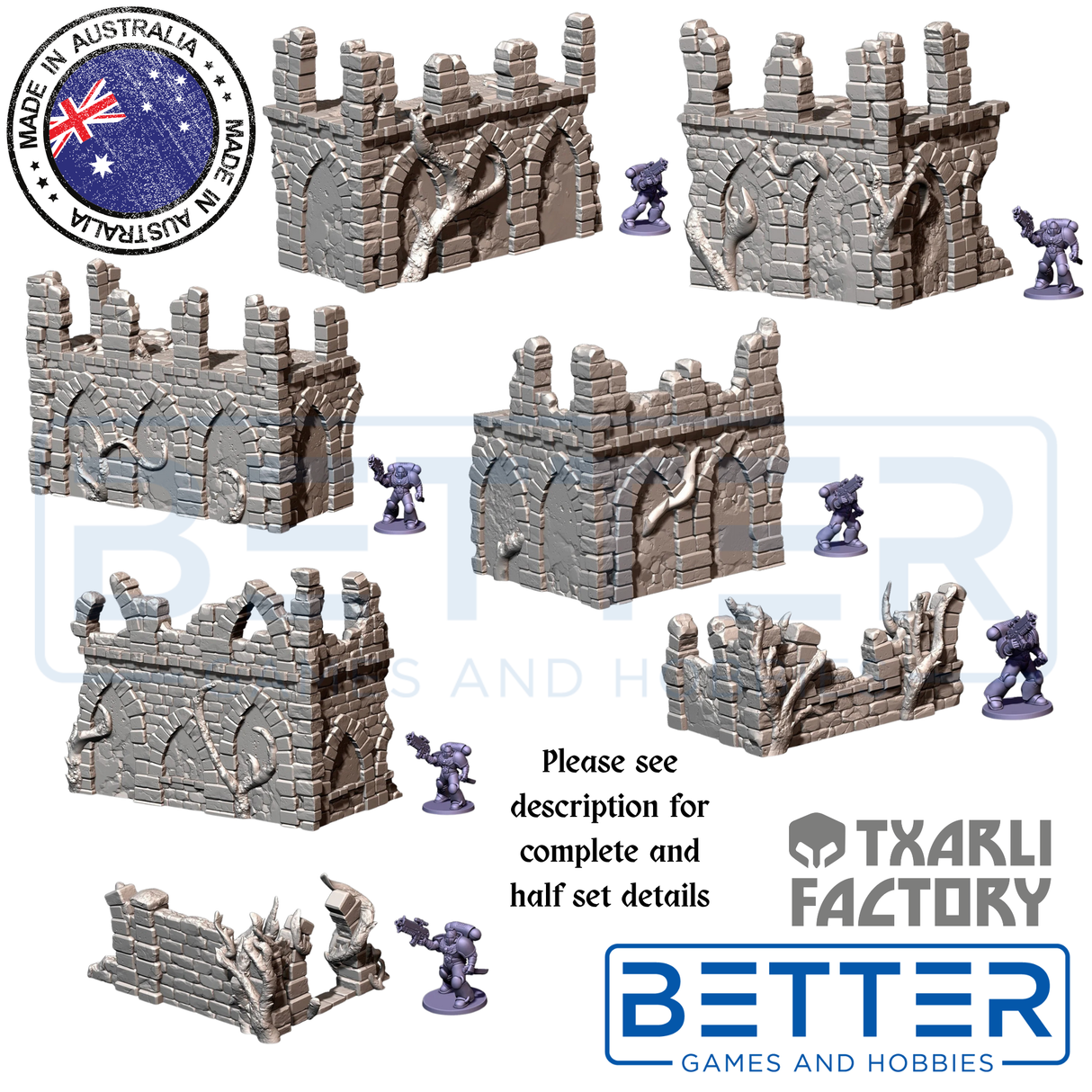 Abandoned Ruins - G-W compatible competitive tabletop terrain