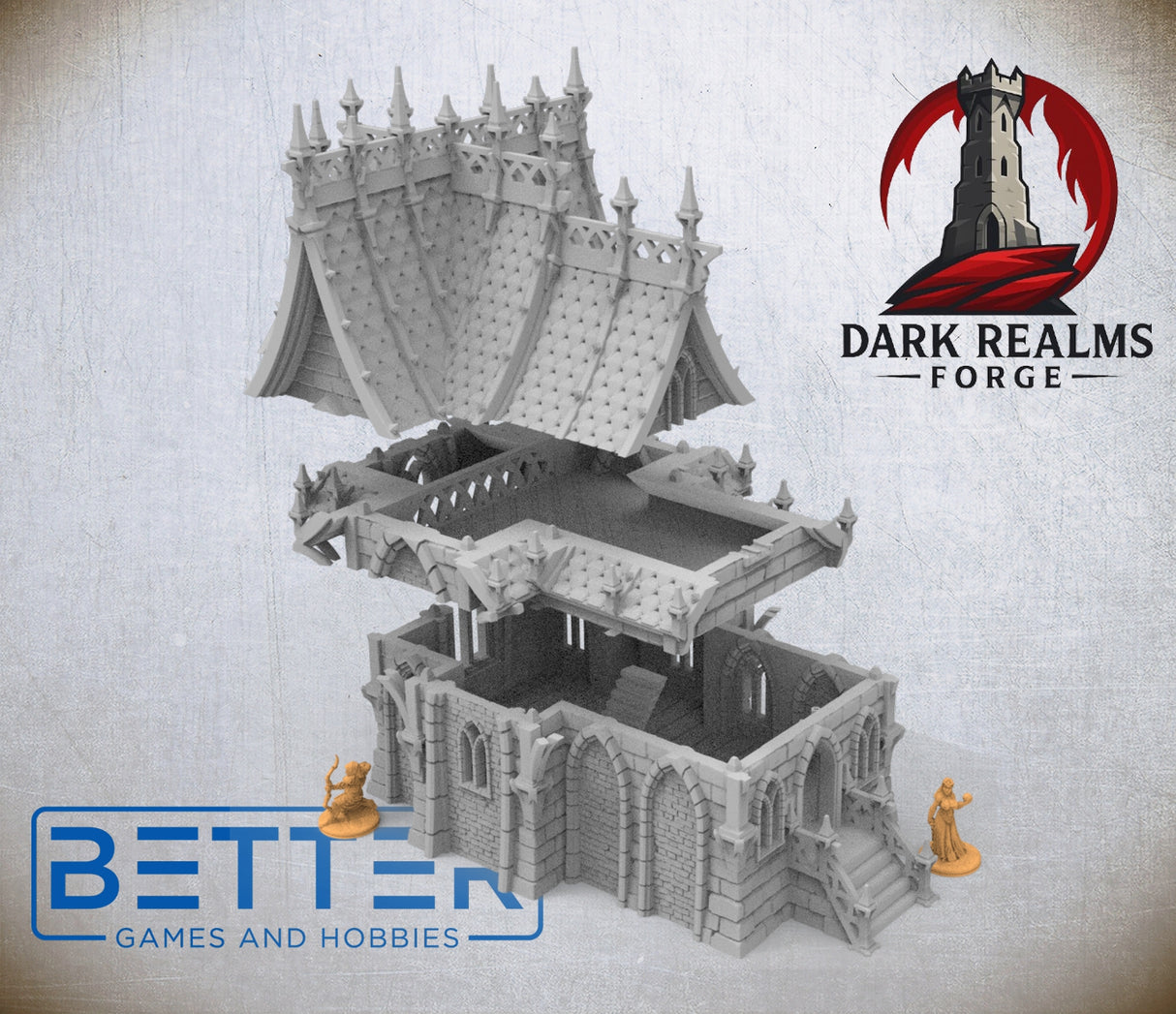 Blackthorn Keep, Building 1 - 28, 15 and 10mm scale for Fantasy, Dark Elven terrain RPG