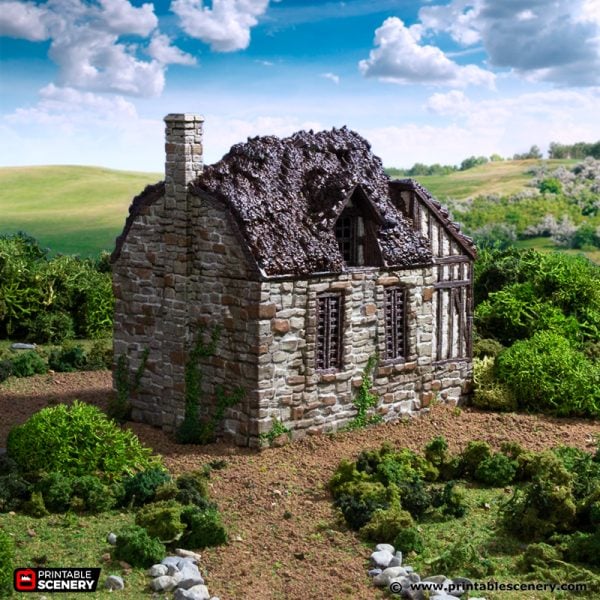 Barlyway Cottage - (28, 15, or 10mm scale) - King and Country