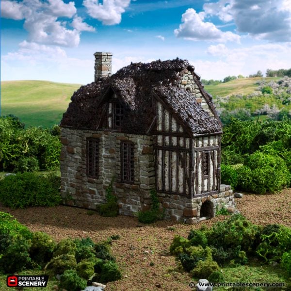 Barlyway Cottage - (28, 15, or 10mm scale) - King and Country