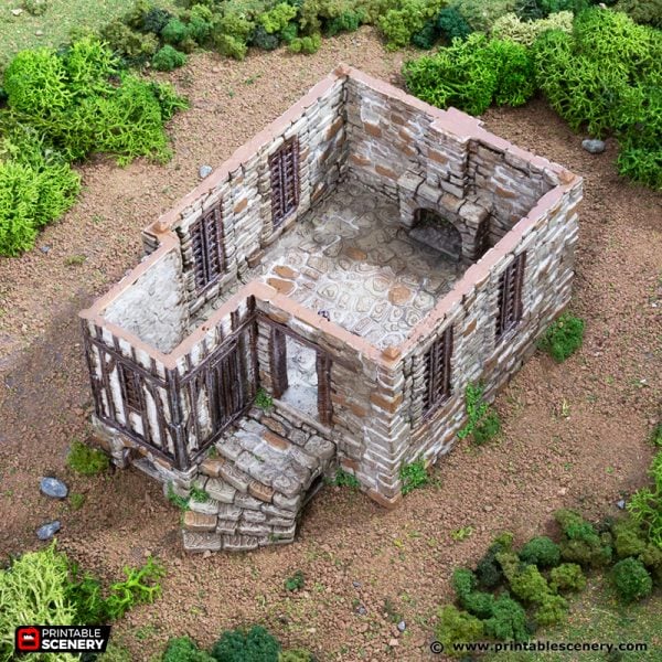 Barlyway Cottage - (28, 15, or 10mm scale) - King and Country