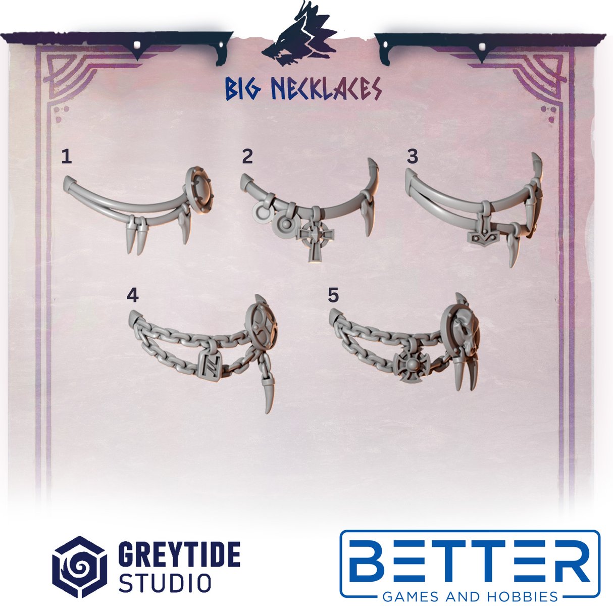 Big Necklaces - Primal Hounds Conversion parts for New Termi's