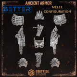 Ancient Dread Armor - Cursed Company Conversion parts for Sci-Fi wargaming miniatures