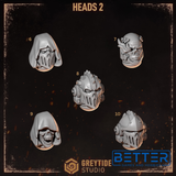 Heads - Cursed Company Conversion parts for sci-fi wargaming miniatures