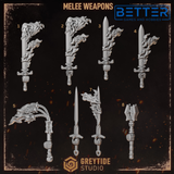 Melee Weapons - Cursed Company Conversion parts for sci-fi wargaming miniatures
