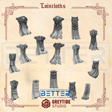 Loincloths - Crimson Lords Conversion parts for sci-fi wargaming miniatures
