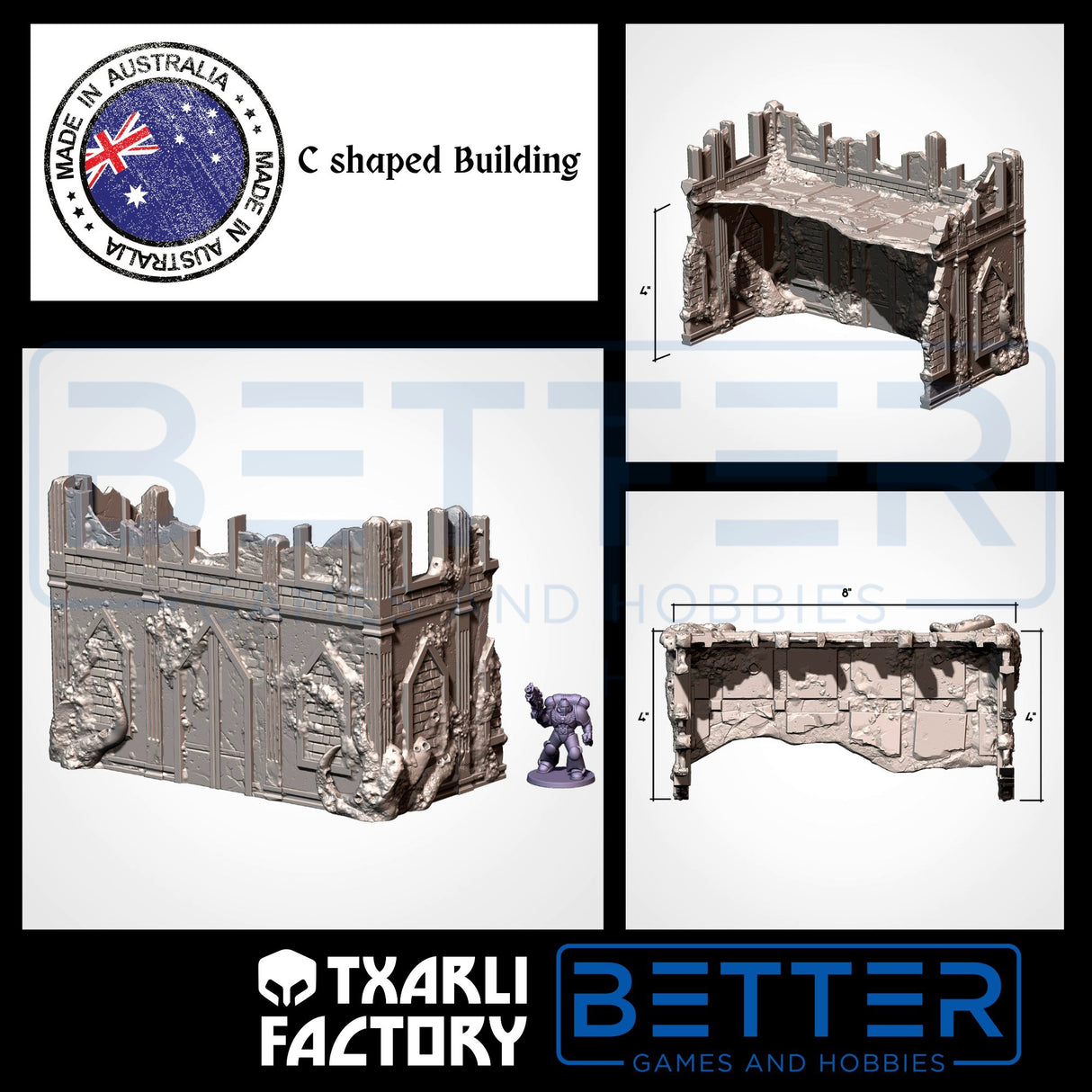 Infected Ruins - G-W compatible competitive tabletop terrain