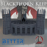 Blackthorn Keep, Combat Arena - 28, 15 and 10mm Scale for Fantasy, Dark Elven terrain RPG