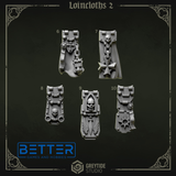 Loincloths - Eternal Pilgrims Conversion parts for sci-fi wargaming miniatures