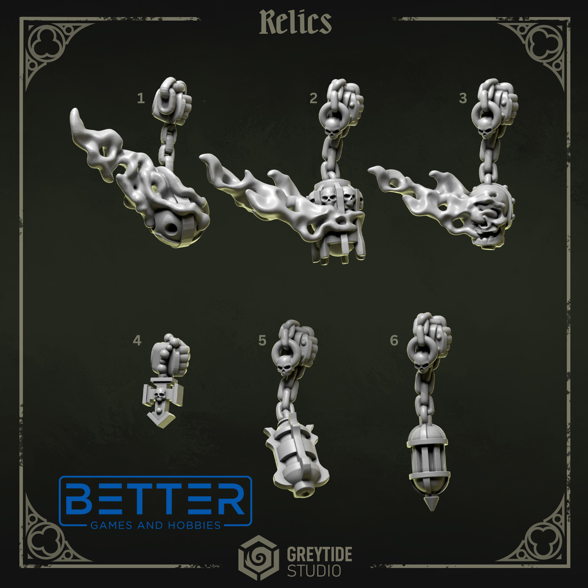Relics - Eternal Pilgrims Conversion parts for sci-fi wargaming miniatures