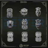 Shields - Eternal Pilgrims Conversion parts for sci-fi wargaming miniatures