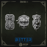Shields - Eternal Pilgrims Conversion parts for sci-fi wargaming miniatures