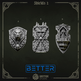 Shields - Eternal Pilgrims Conversion parts for sci-fi wargaming miniatures